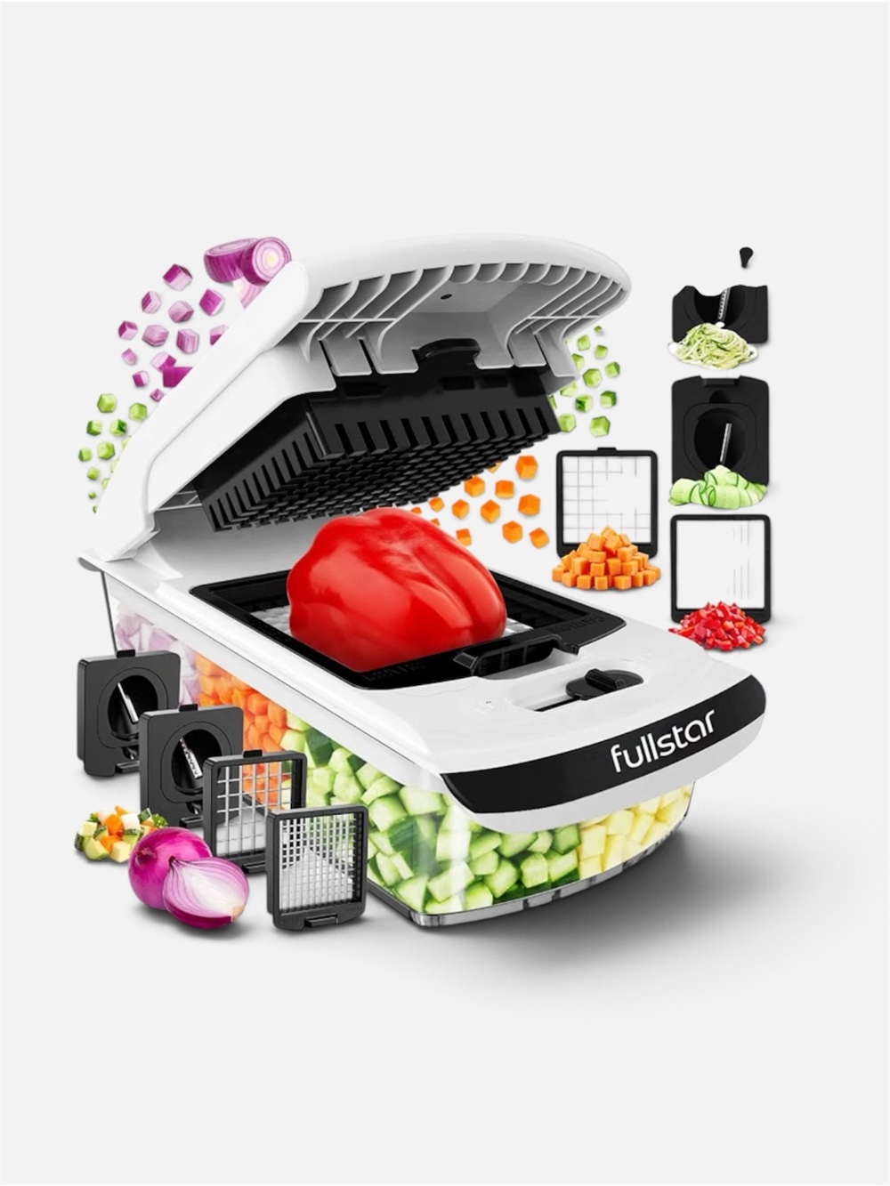 Fullstar 4 In 1 Pro Original White Vegetable Dicer & Chopper New in Box